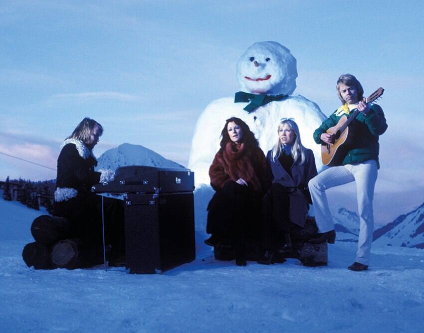 Abba With A Snowman