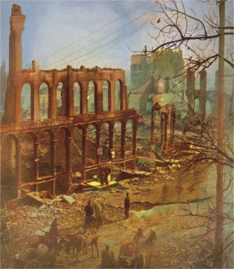 Aftermath Of The Great Chicago Fire