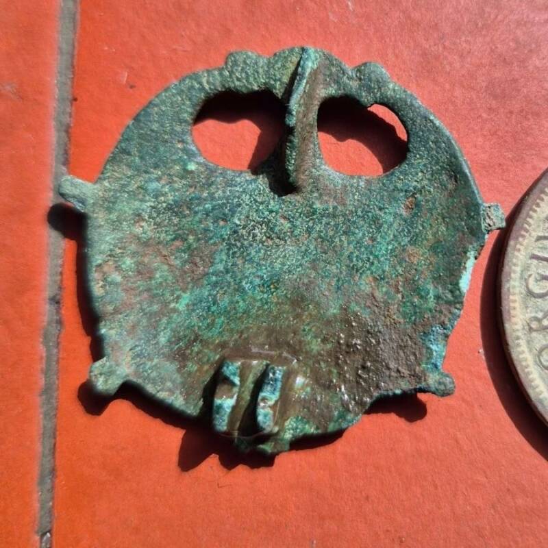 Back Of The Roman Brooch
