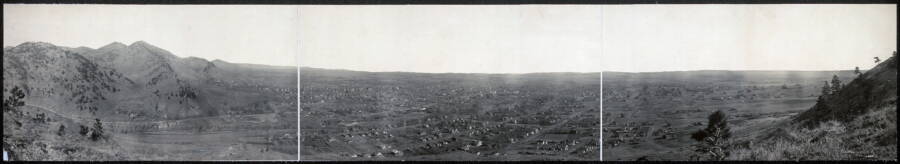 Vintage Boulder Colorado Panorama