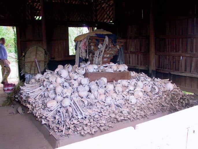 Cambodian Mass Grave At Ampe Phnom