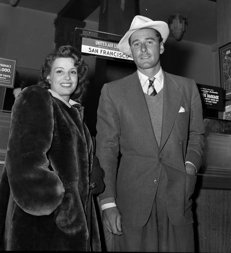Errol Flynn And Lili Damita