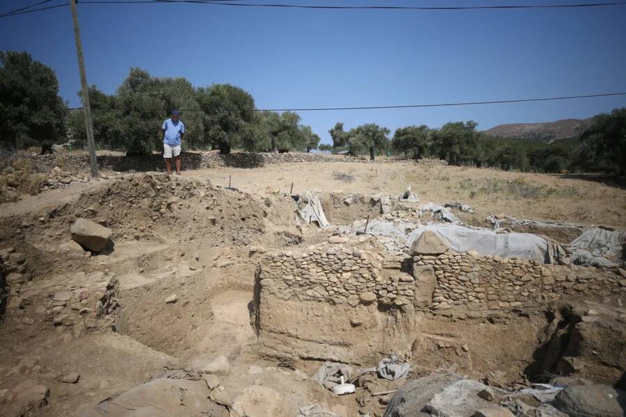 Neolithic Farmhouses In Gokceada Turkey
