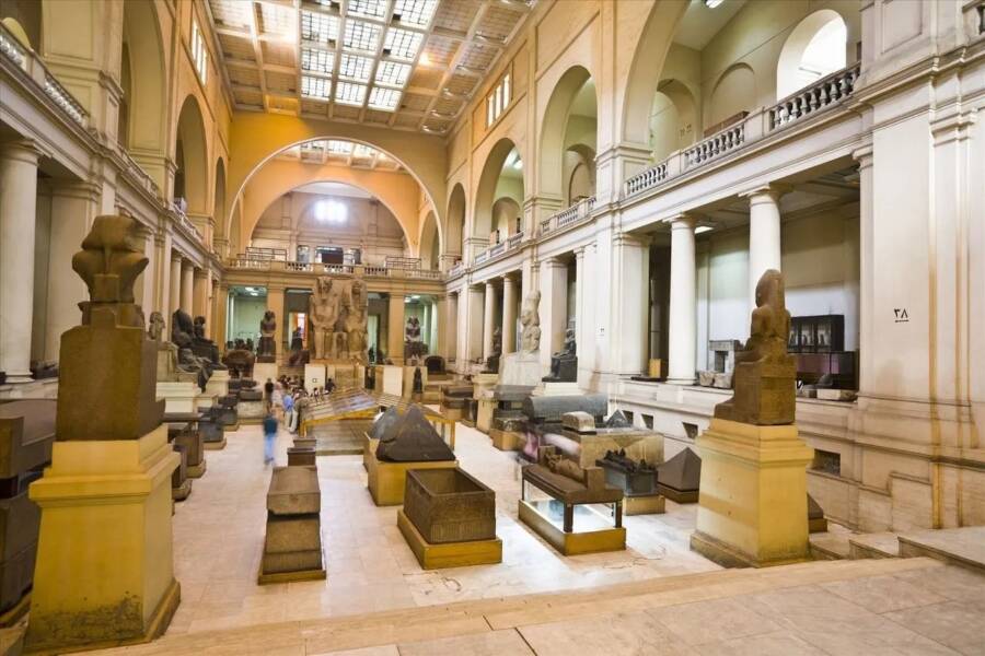 Interior Of The Egyptian Museum