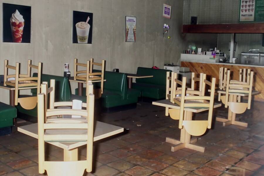 Interior Of The Yogurt Shop