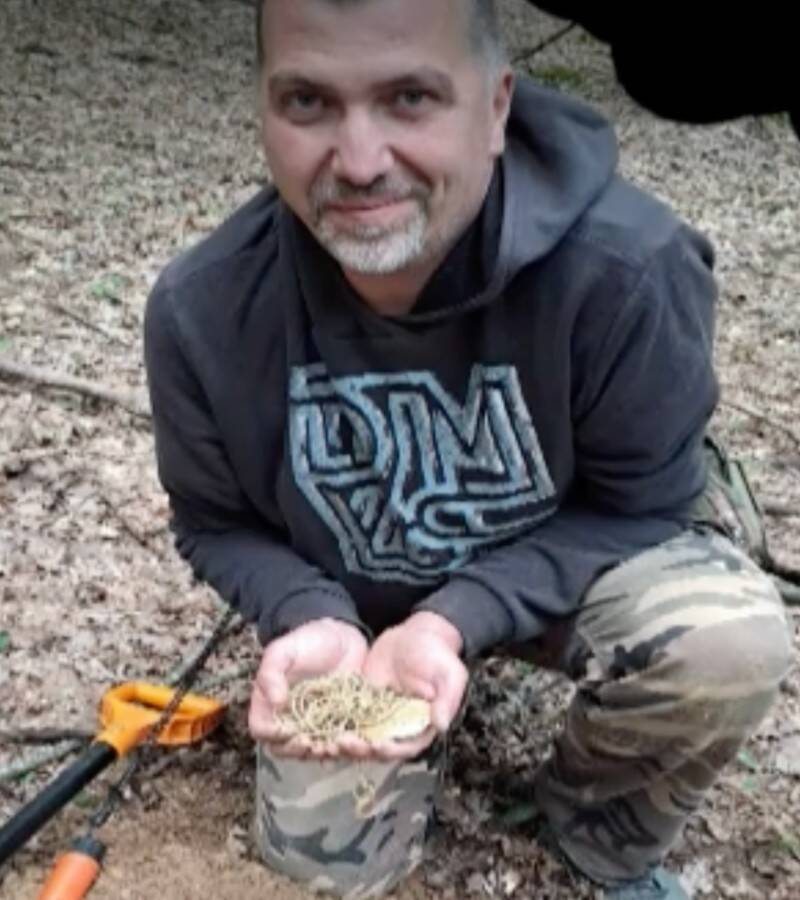 Metal Detectorist Near Cluj Romania