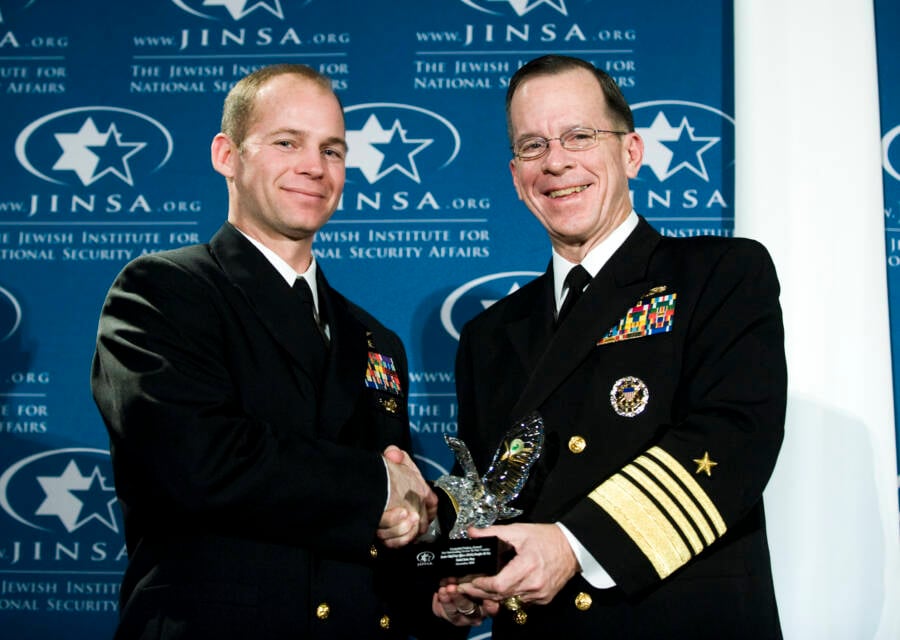 Mike Day Receiving Award