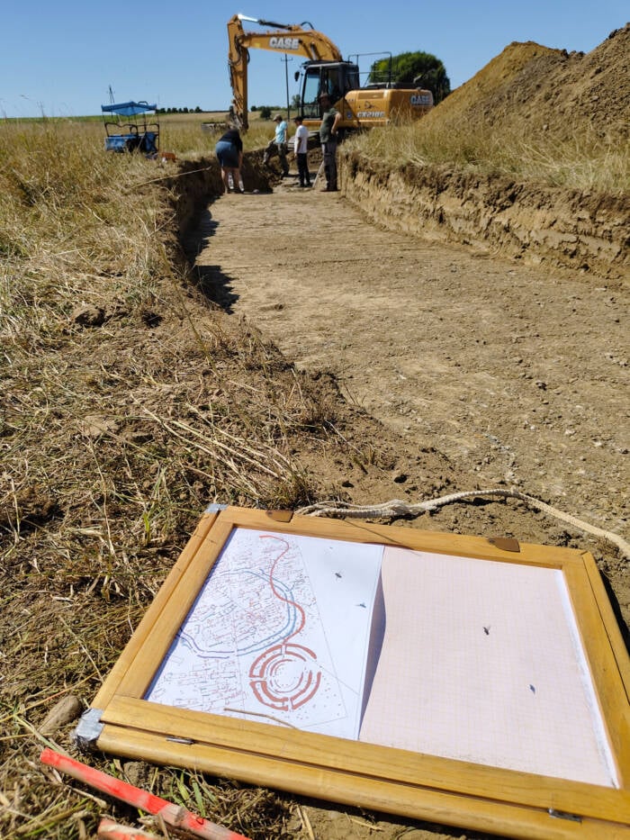 Map Of Neolithic Circles At Rechnitz