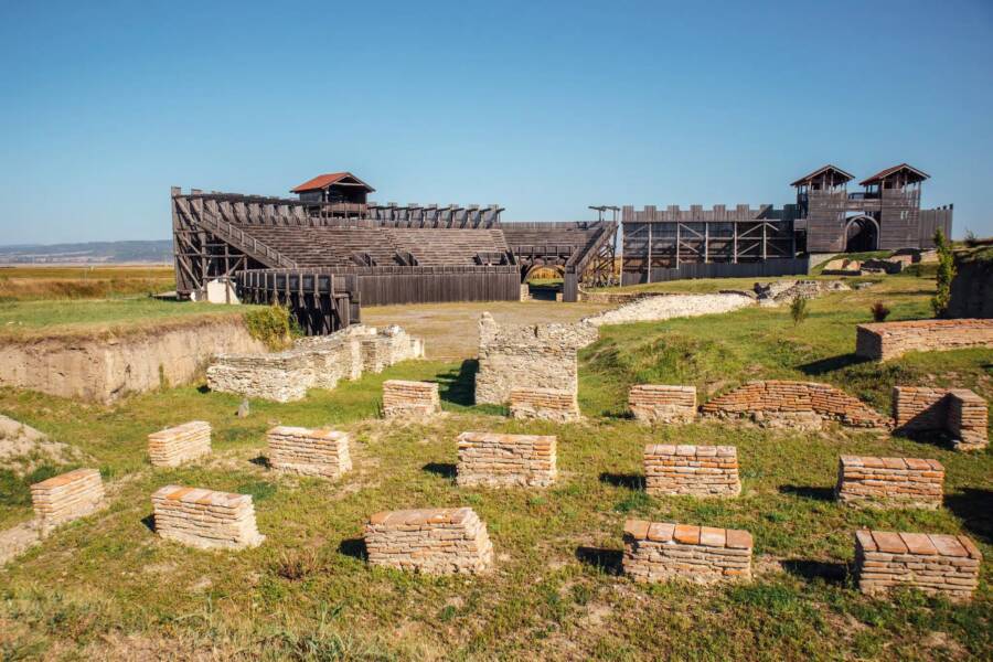 Reconstructed Roman Amphitheater In Viminacium