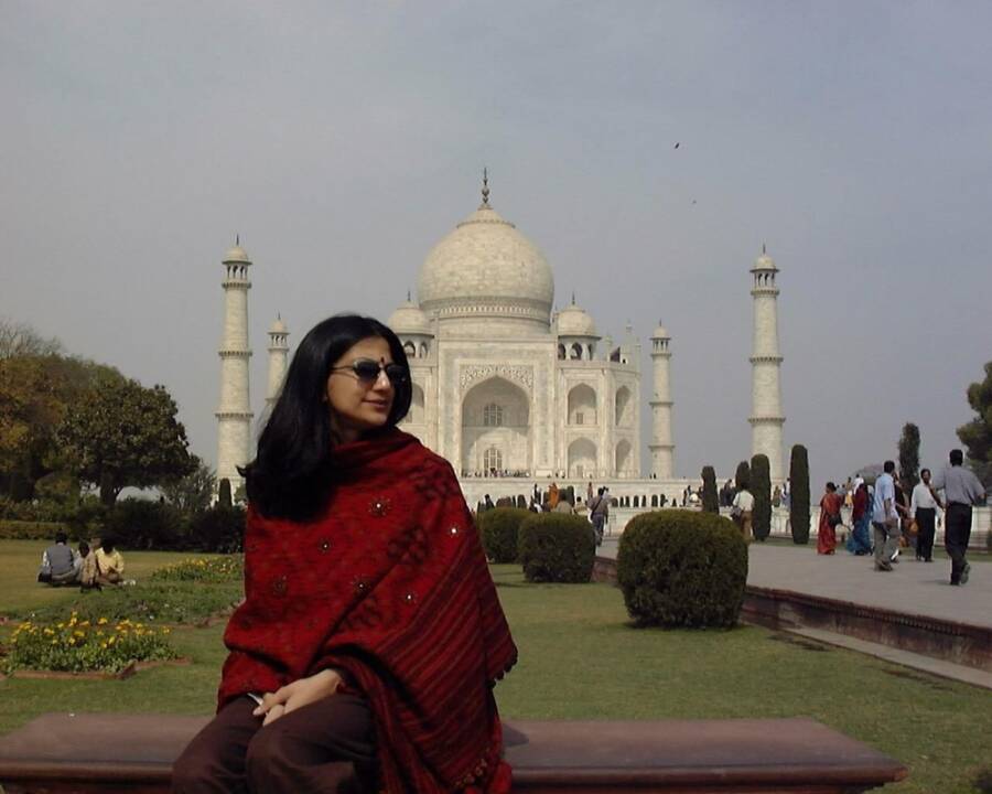 Sneha Philip At The Taj Mahal
