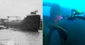 Ss James Carruthers Alongside Wreckage Featured