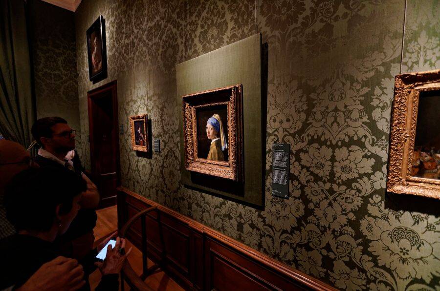 Girl With A Pearl Earring On Display
