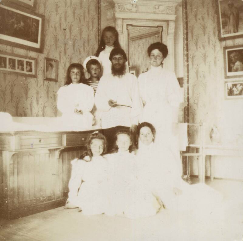 Grigori Rasputin With The Romanov Family