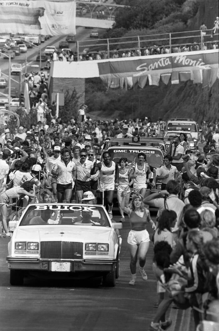 Carrying The Olympic Torch