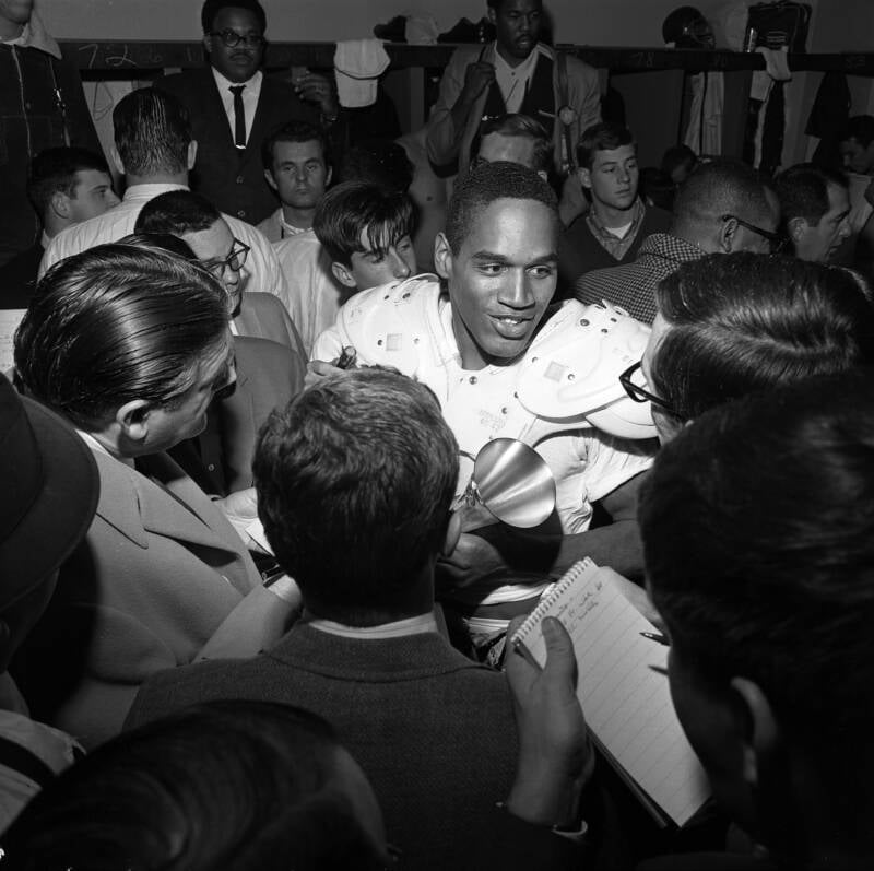OJ Simpson Talking To Reporters