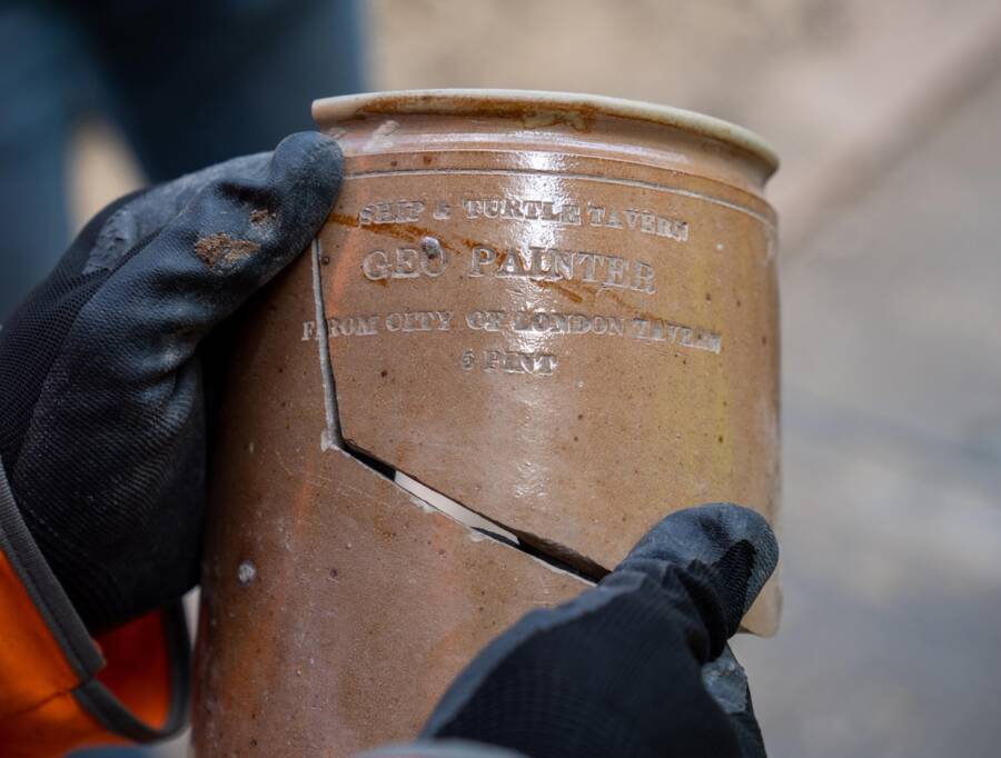 Beer Jug Heart Badge Found At Westminster Palace