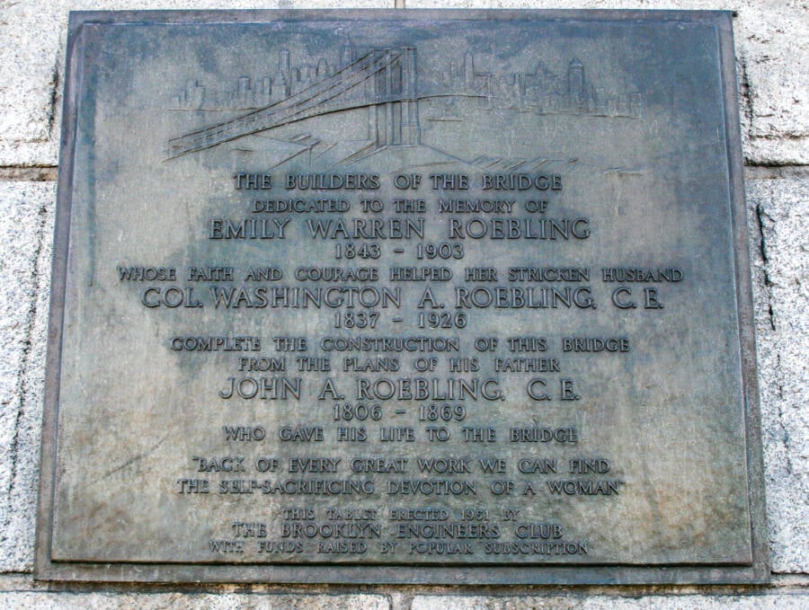 Brooklyn Bridge Plaque