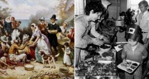 First Thanksgiving Alongside Boy Dressed As Pilgrim Featured