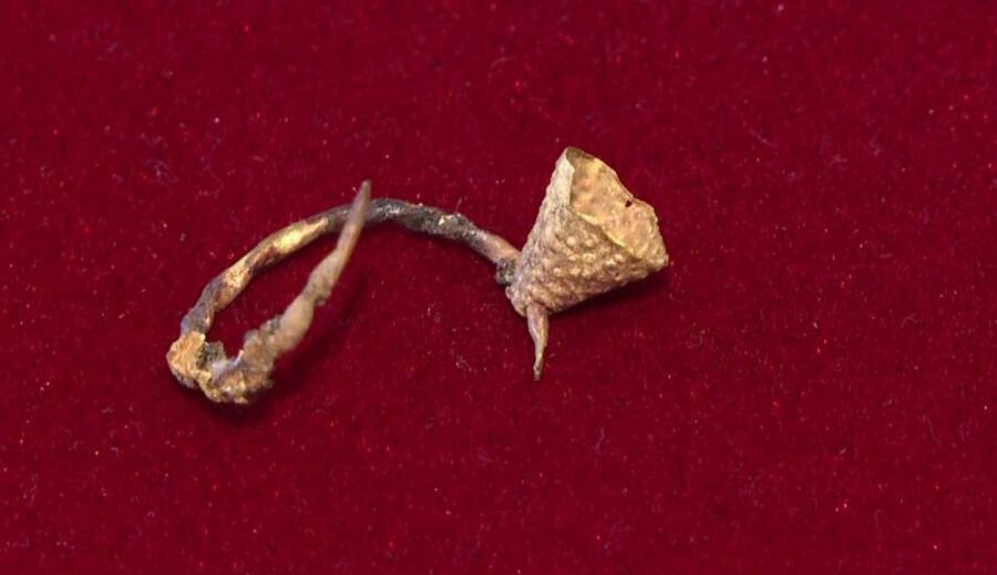 Gold Earring From Saka Tomb