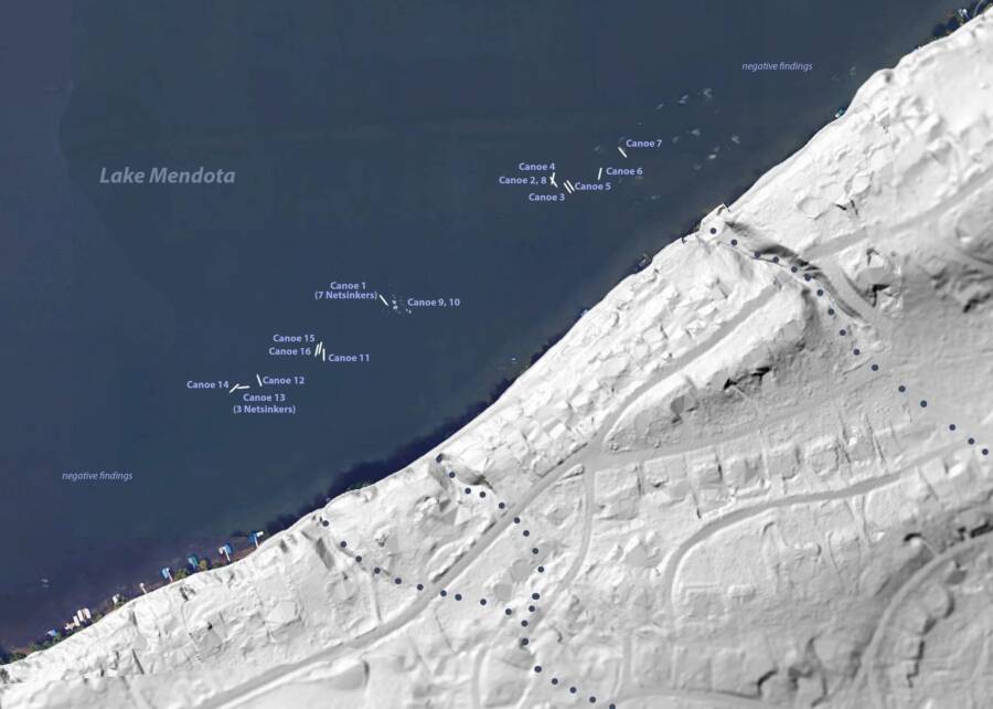 Lake Mendota Canoe Map