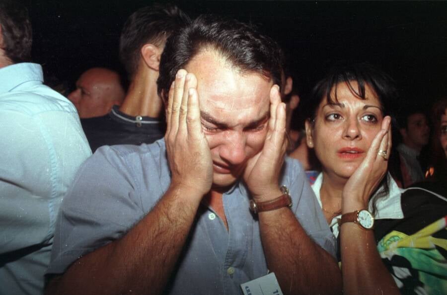 Mourners In The Crowd
