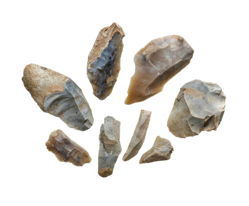 Prehistoric Flint Tools At Westminster Palace