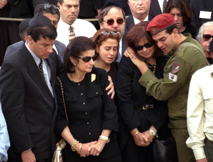 Rabin Family At Funeral