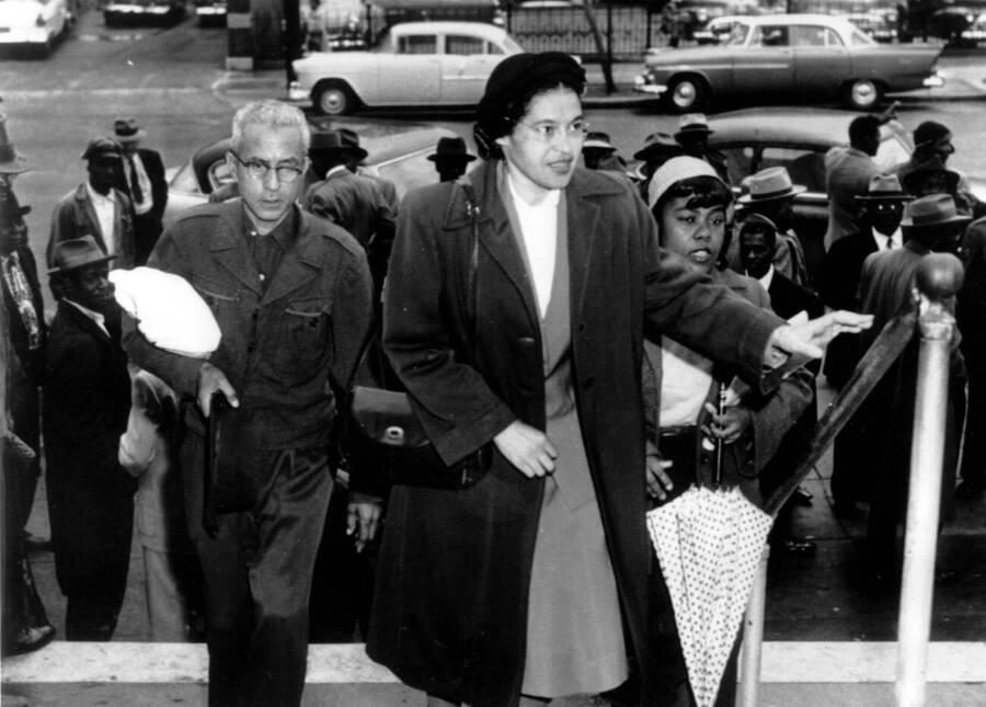 Rosa Parks Arriving At Court