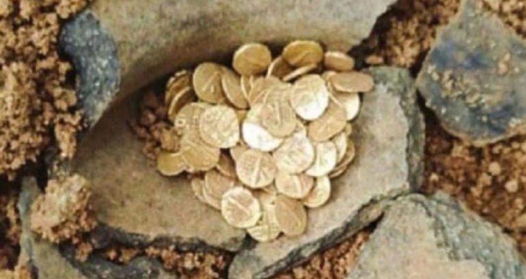 Shiva Temple Gold Coins Featured