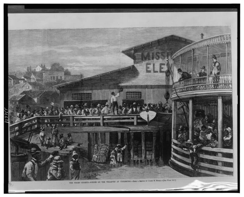 Exodusters On The Mississippi River