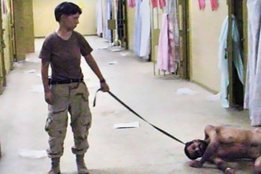 Lynndie England's Infamous Leash Photo