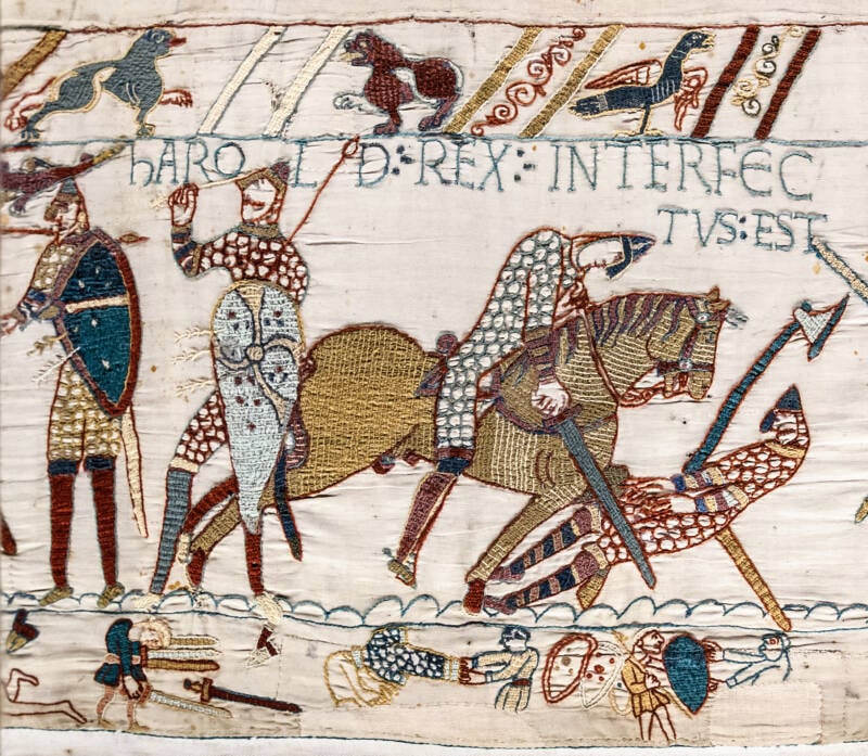 Battle Of Hastings On The Bayeux Tapestry