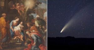 Birth Of Jesus Alongside Comet Featured