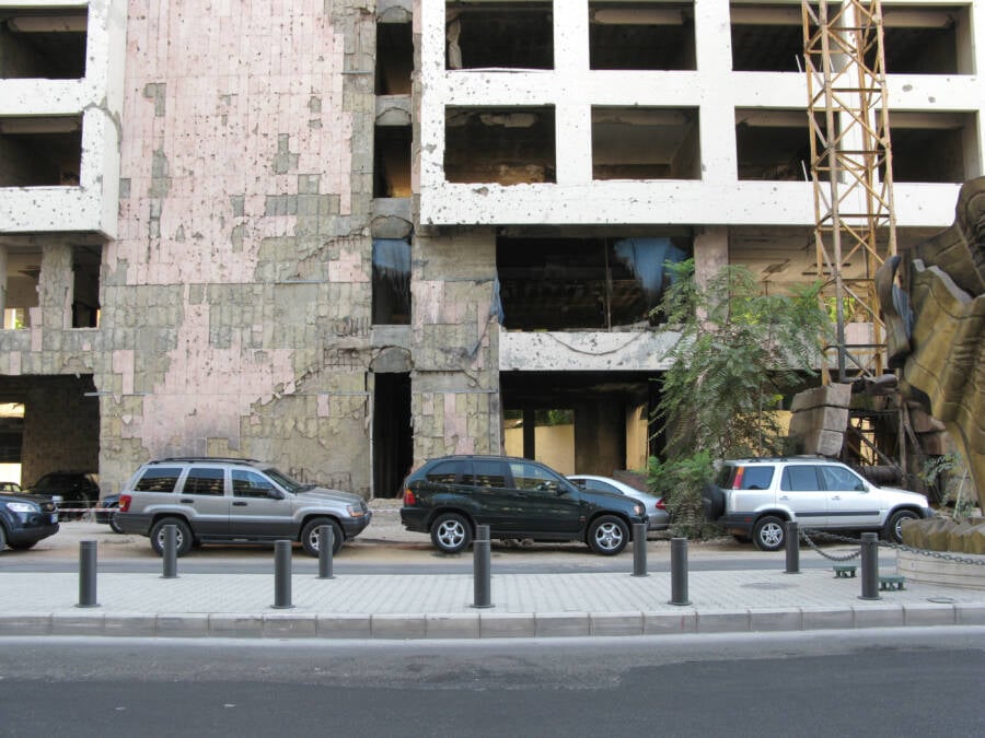Damage To The Holiday Inn Beirut