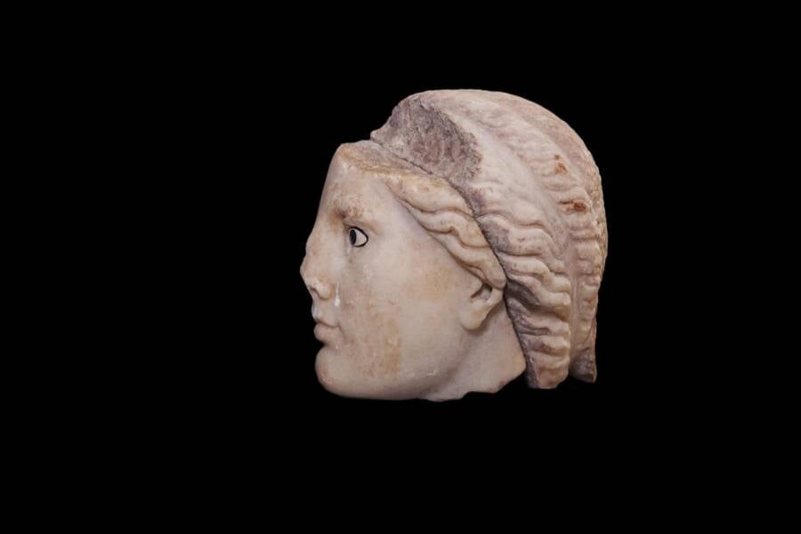 Statue Head Found In Izmir Turkey