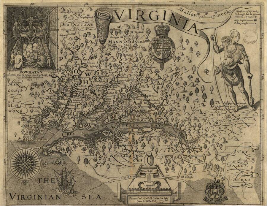 John Smith Map Of Virginia