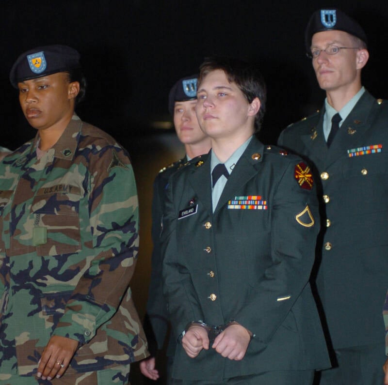 Lynndie England In Handcuffs