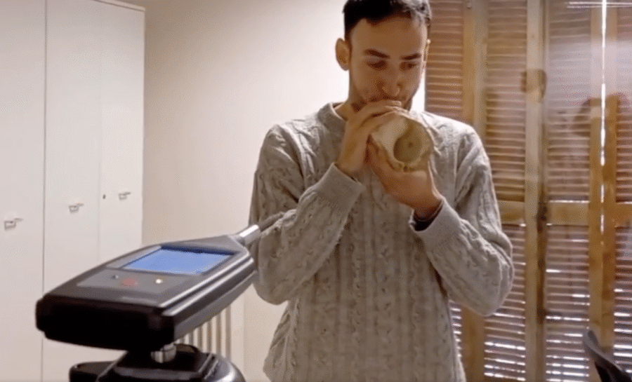 Miquel Lopez Garcia Playing Conch