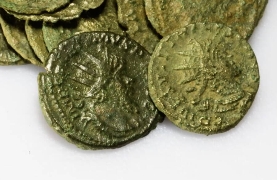 Roman Coins Found In Senon