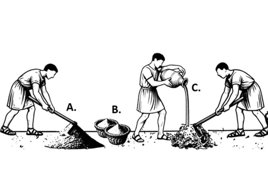 Romans Mixing Concrete