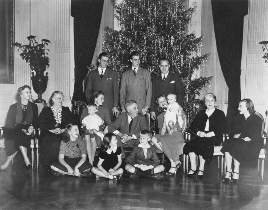 Roosevelt Family At Christmas