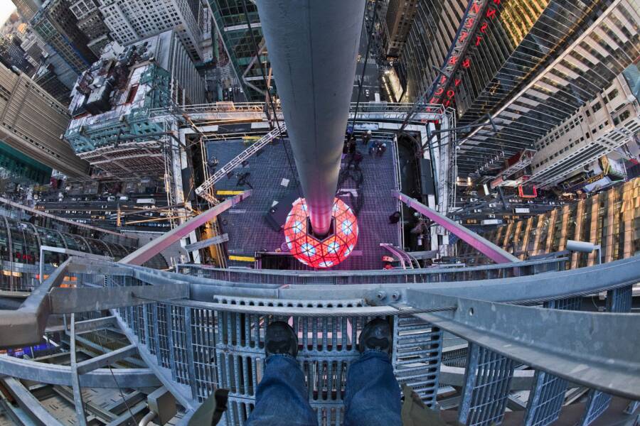 Times Square Ball From Above