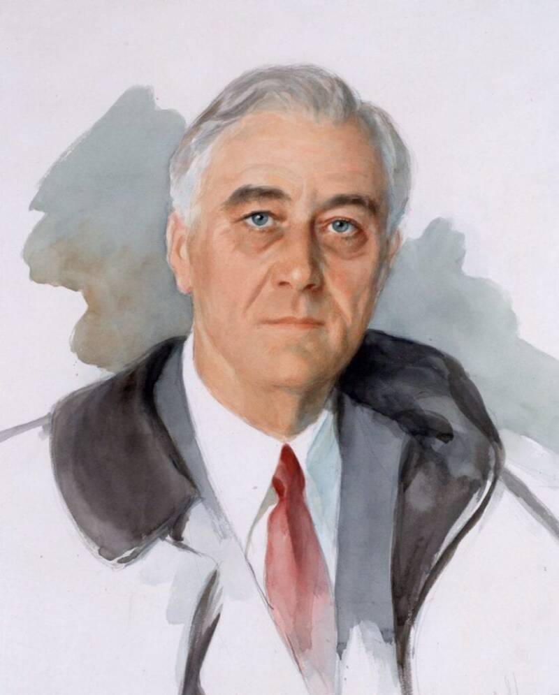 Unfinished Portrait Of Franklin Roosevelt
