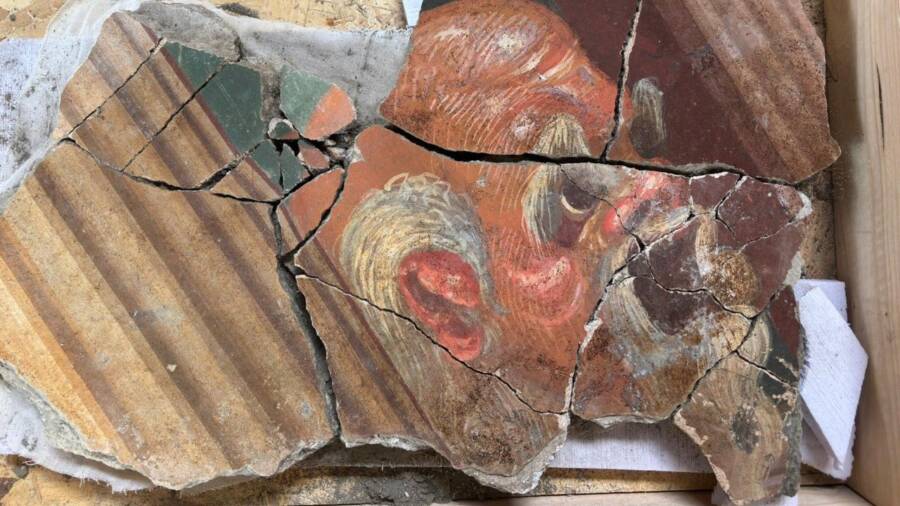 Villa Poppaea Theatrical Mask Fresco