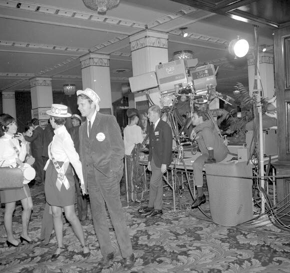 Crowd Inside The Ambassador Hotel