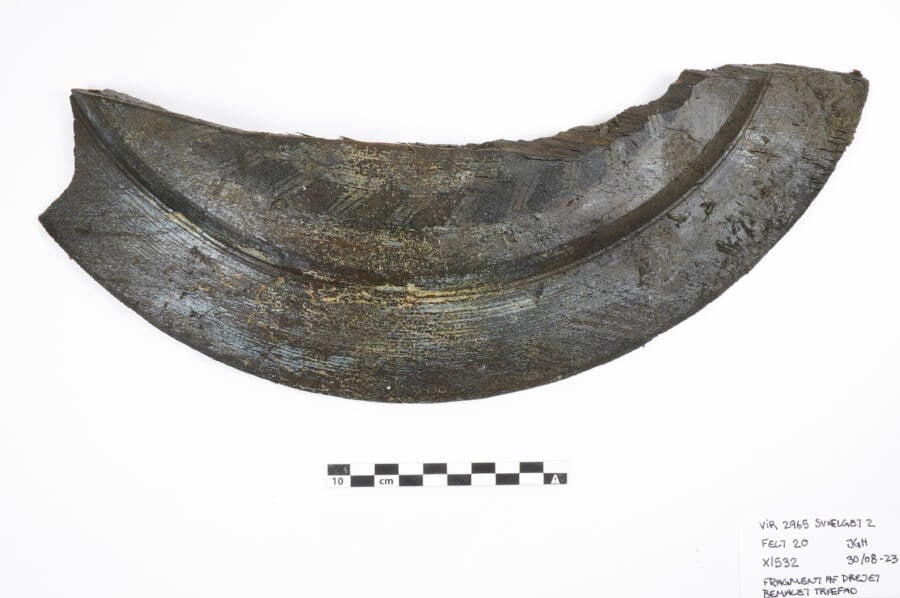 Painted Wooden Dish From Medieval Super Ship