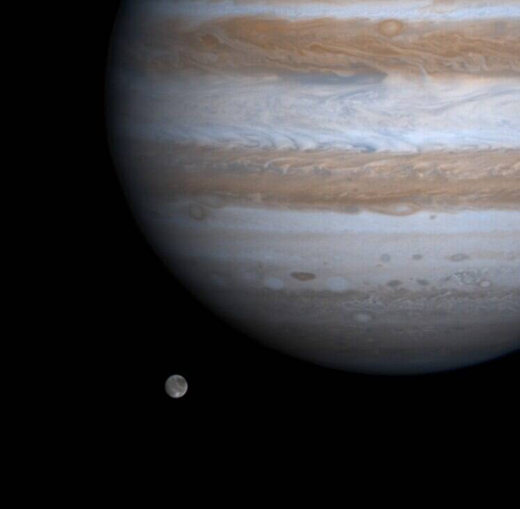 Ganymede Moon And Jupiter
