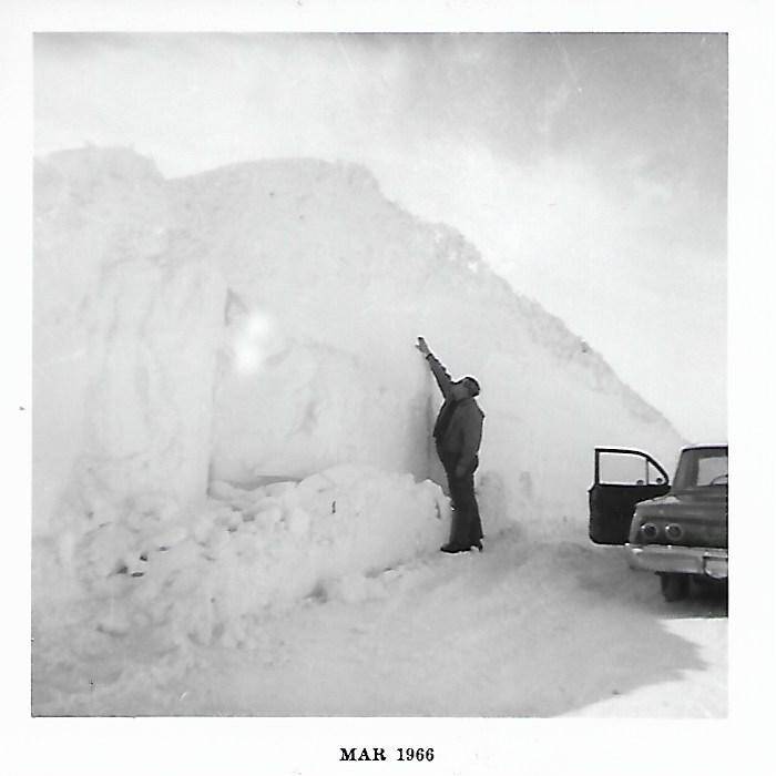 Man Near A Snow Drift