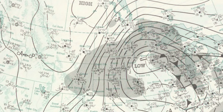 Great Plains' Weather Conditions In March 1966