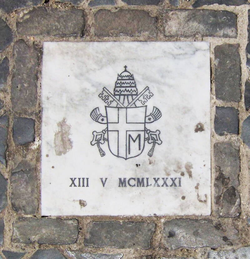 Pope John Paul II Assassination Marker